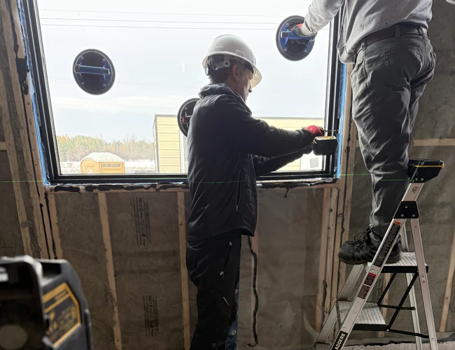 Canabuild Installing Window