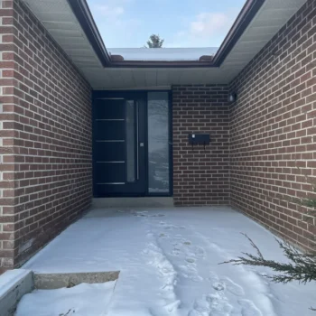 Single Fiberglass Entry Door Modern